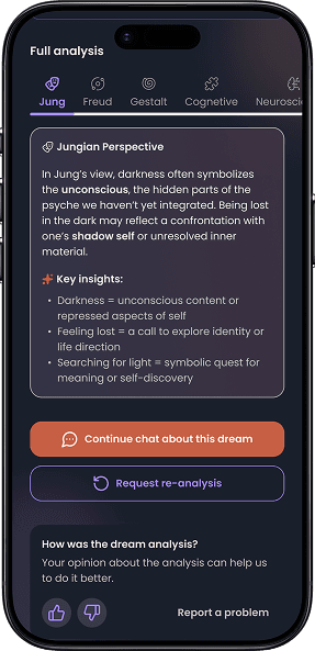 Dreamograph scientific dream analysis app interface interpreting dream features
